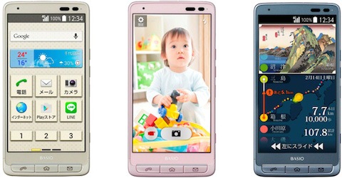 auは京セラ製のシニア向けスマートフォン「BASIO」を2月13日に発売！au初のシニア向け端末