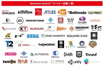 「Nintendo Switch（ニンテンドースイッチ）」のパートナー企業