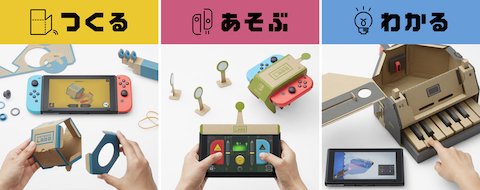 Nintendo Laboは「つくる、あそぶ、わかる」をコンセプトのもと開発された「あそびの発明キット」
